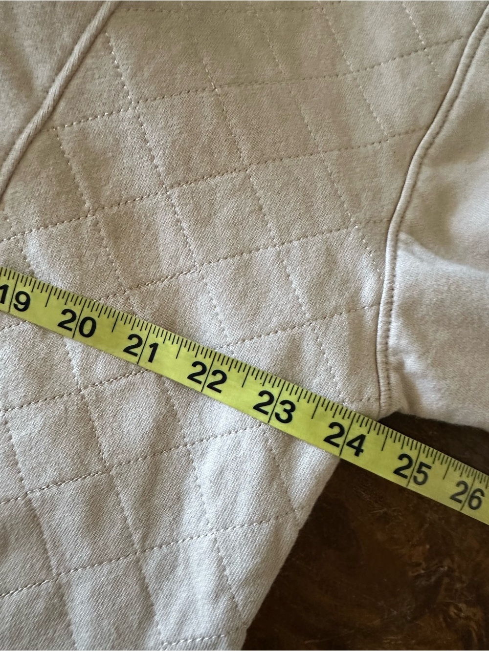 Wild Fable Beige Women's Hooded Pullover Cropped Cotton Sweatshirt L - Picture 5 of 8